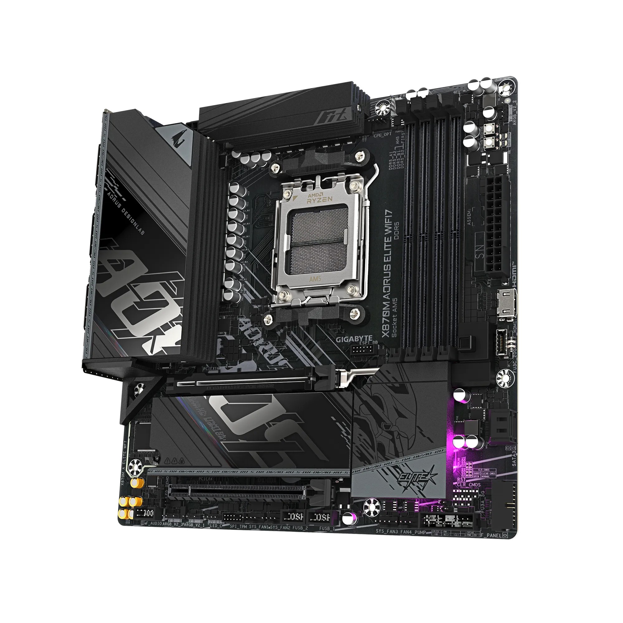Motherboard AORUS X870M A ELITE WF7 AMD DDR5 mATX